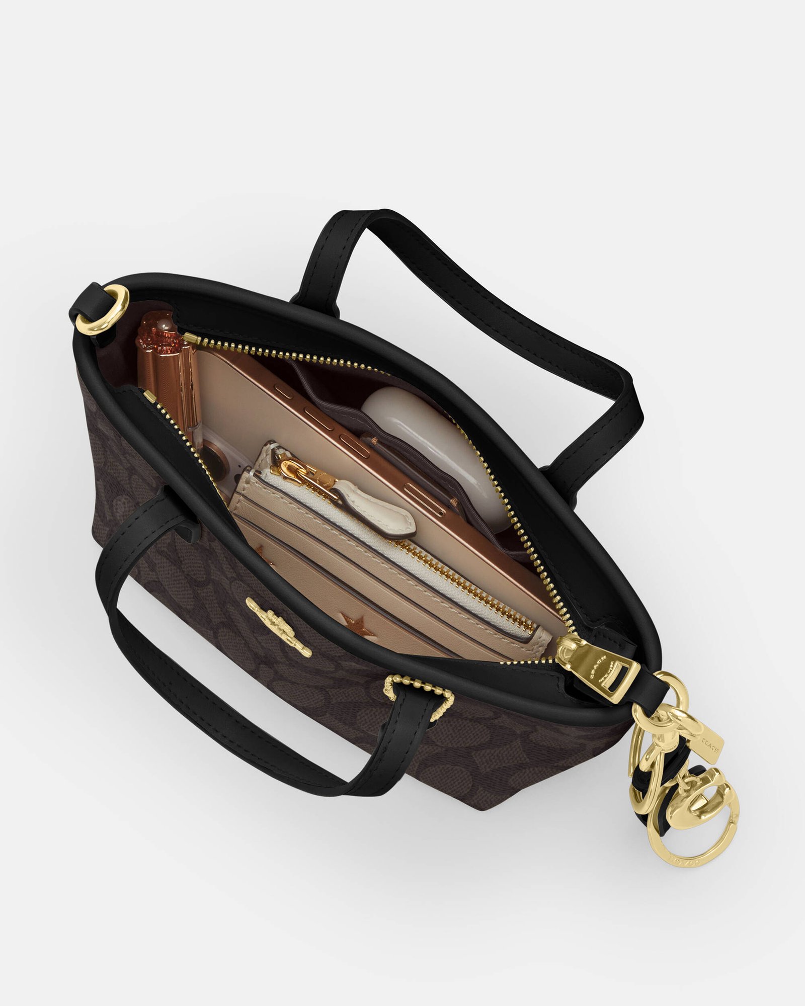Coach City Mini Tote Bag In Signature Canvas - Image 8