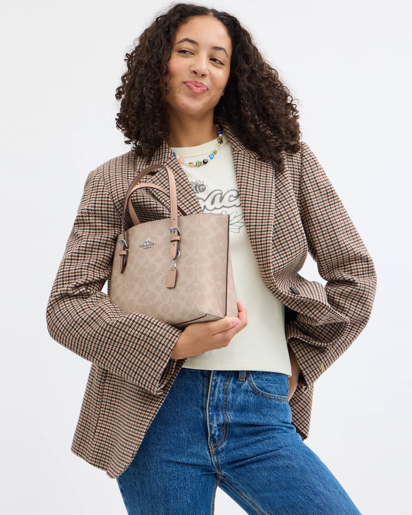 Coach Mollie Tote 25 In Signature Canvas - Image 2