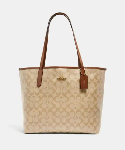 Coach Medium Tote Bag In Signature Canvas