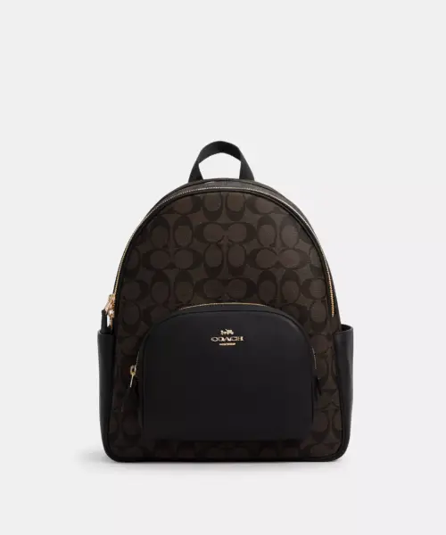 Coach Court Backpack In Signature Canvas