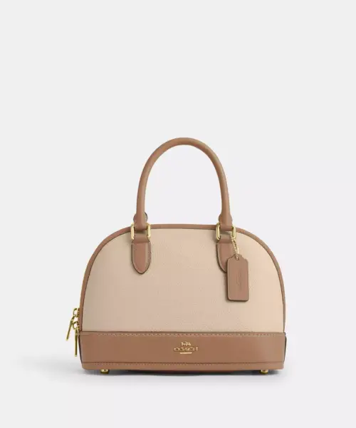 Coach Sabrina Satchel Bag In Colorblock