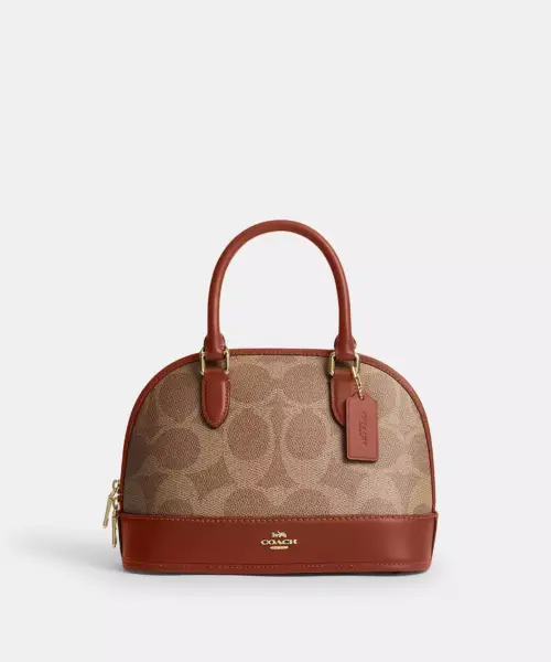 Coach Sabrina Satchel Bag In Signature Canvas