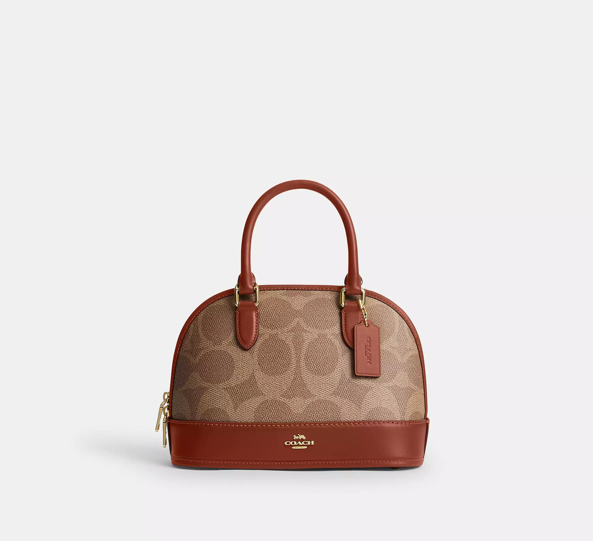 Coach Sabrina Satchel Bag In Signature Canvas