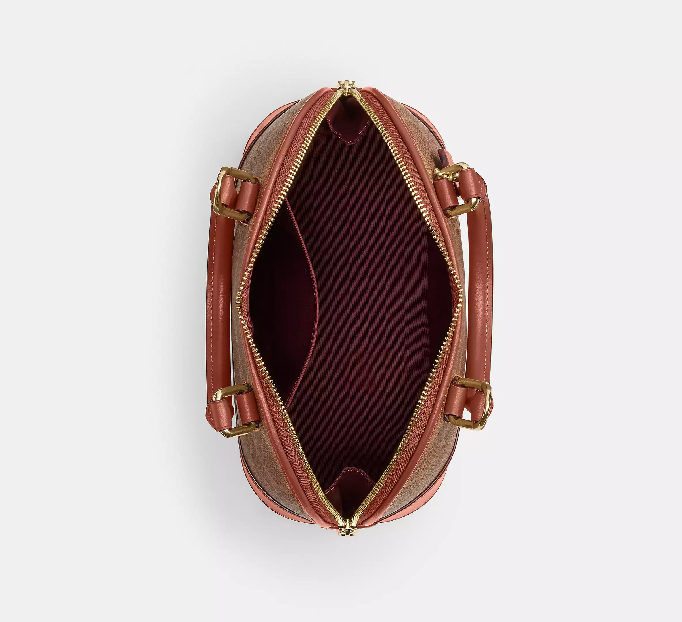 Coach Sabrina Satchel Bag In Signature Canvas - Image 6