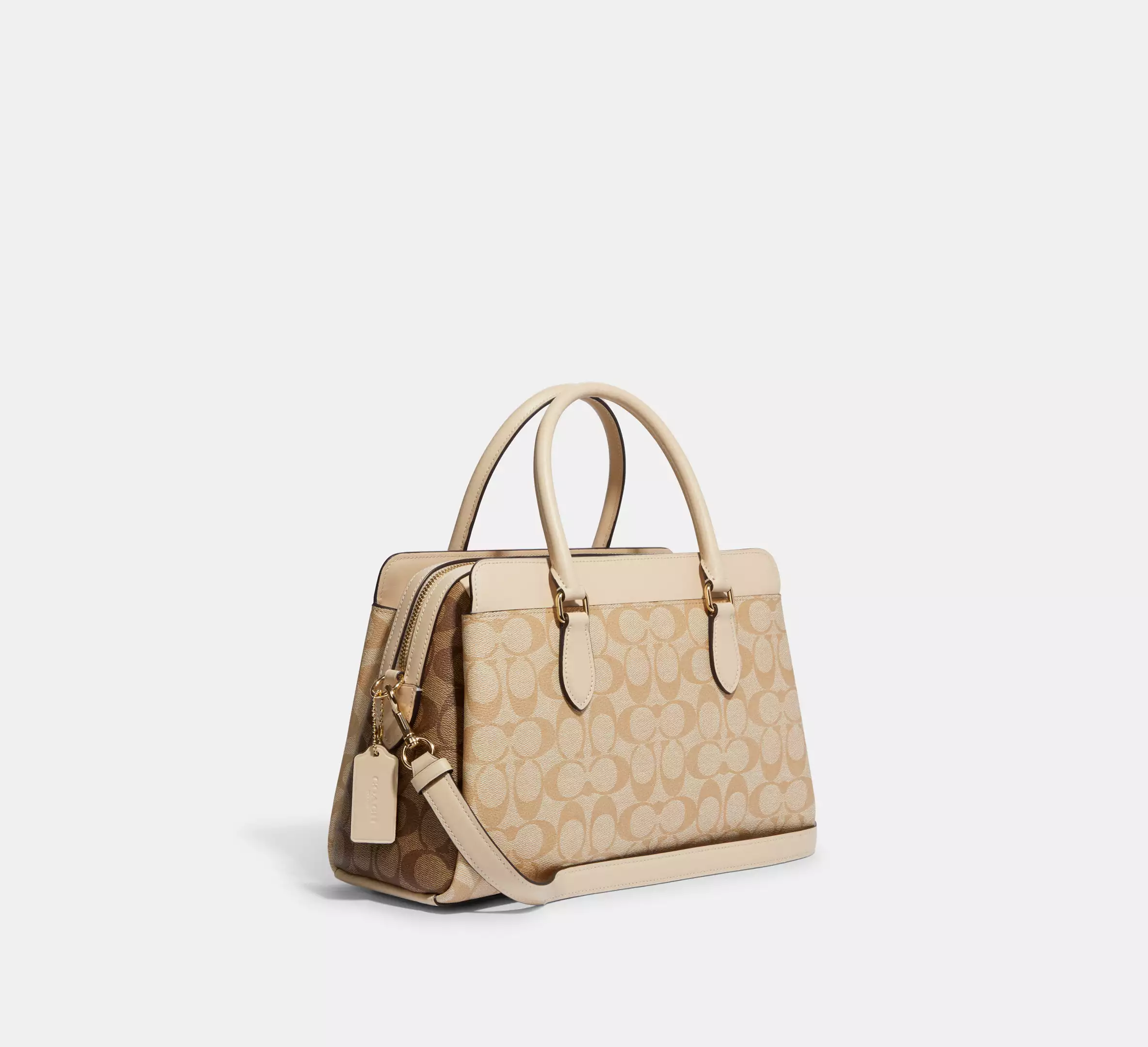Coach Darcie Carryall Bag In Blocked Signature Canvas - Image 5