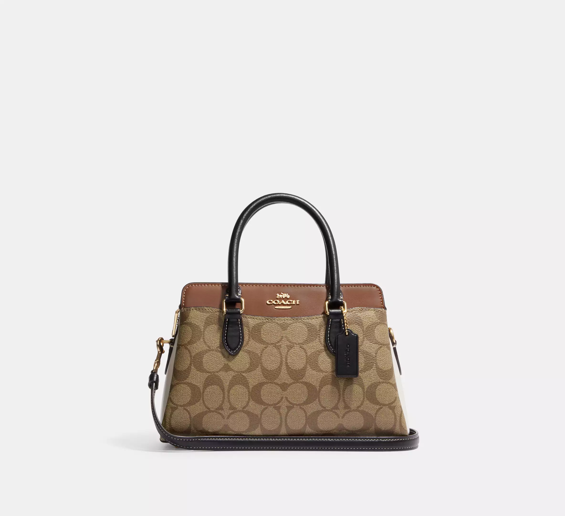 Coach Mini Sac Cabas Darcie En Toile Signature Colorblock - Image 6