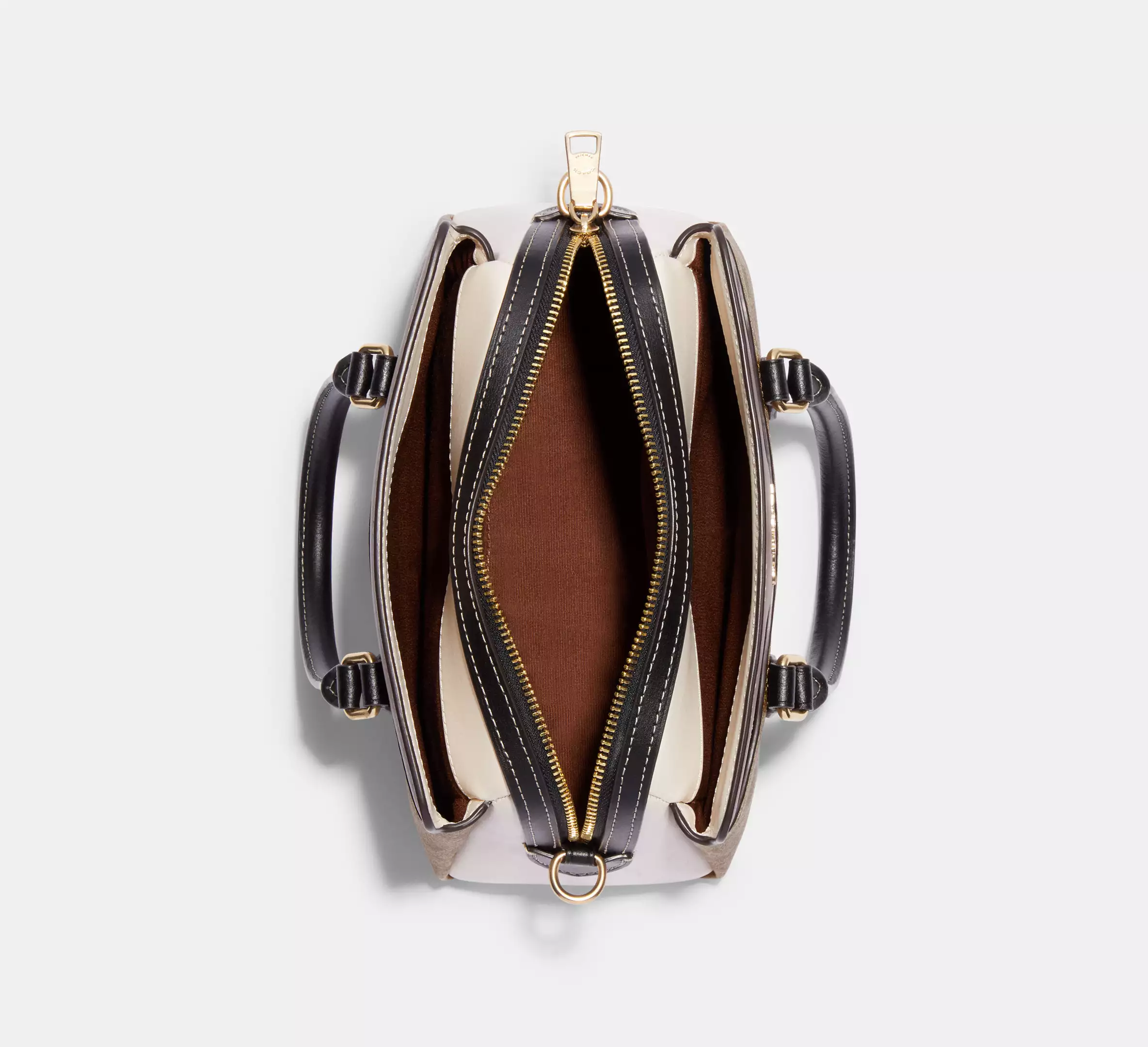 Coach Mini Sac Cabas Darcie En Toile Signature Colorblock - Image 4