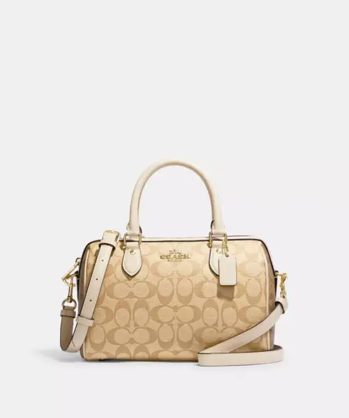 Coach Sac Satchel Rowan en Toile Signature Bicolore