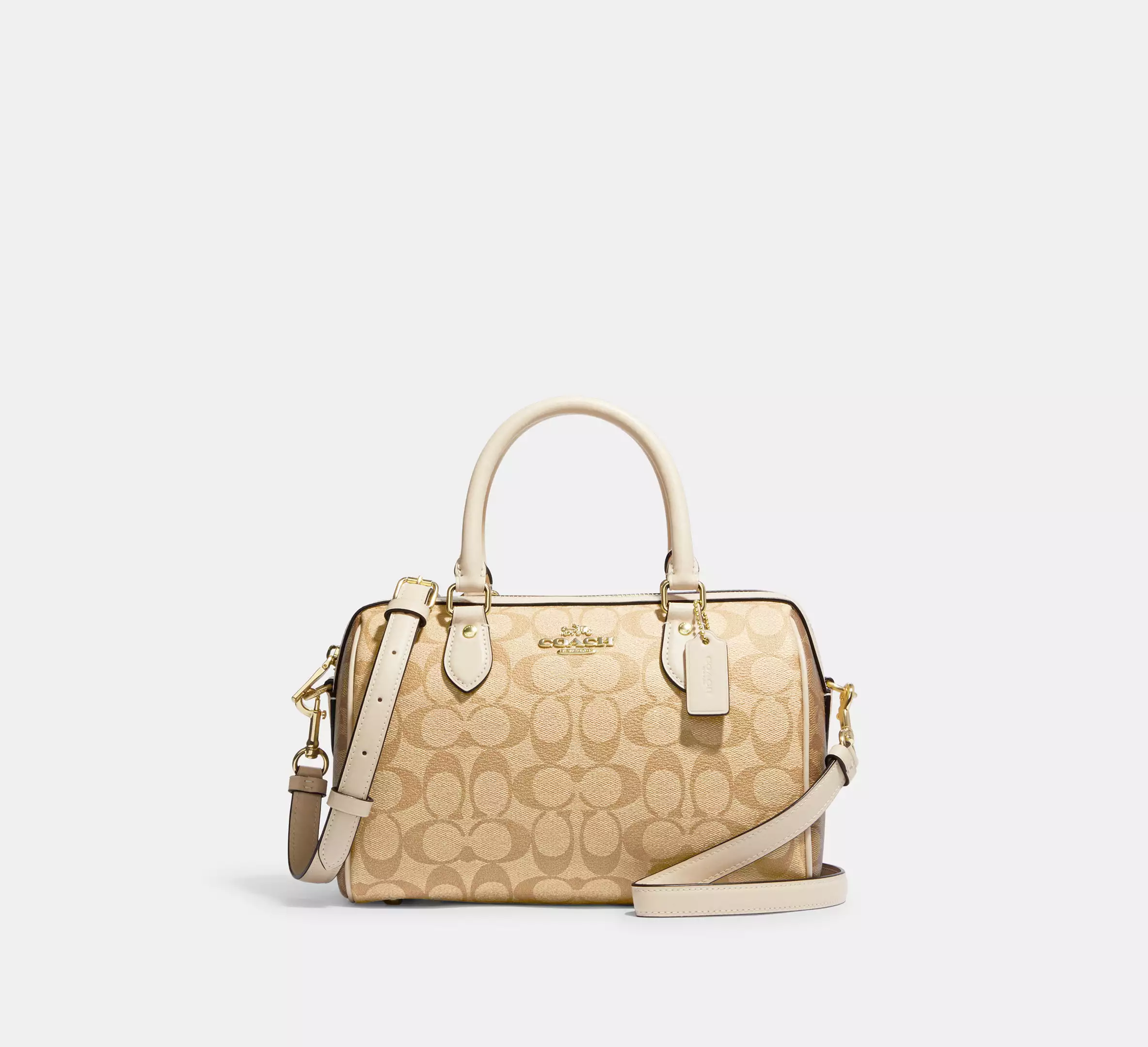 Coach Sac Satchel Rowan en Toile Signature Bicolore