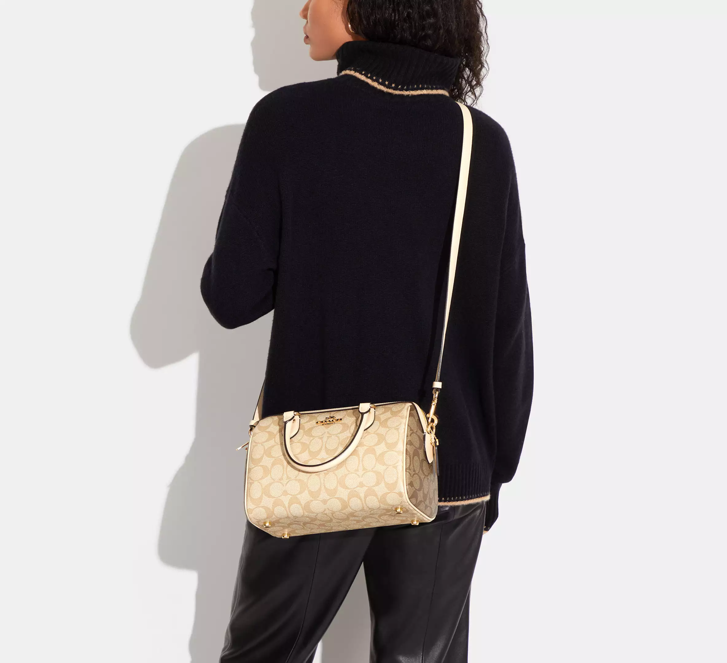 Coach Sac Satchel Rowan en Toile Signature Bicolore - Image 4