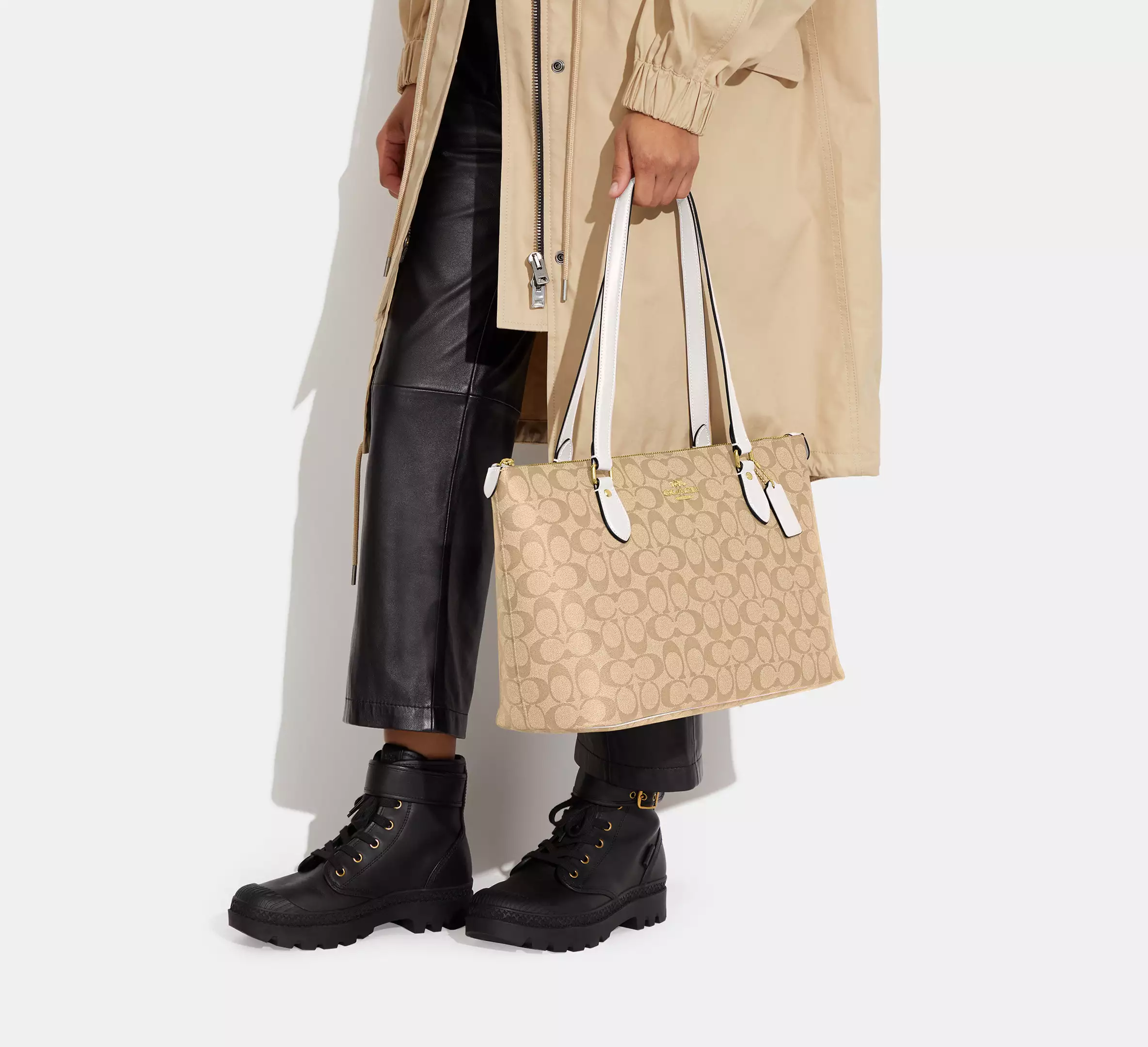Coach Sac Cabas Gallery En Toile Signature - Image 2